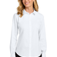 Port Authority® Women’s Long Sleeve Nailhead Easy Care Shirt - White