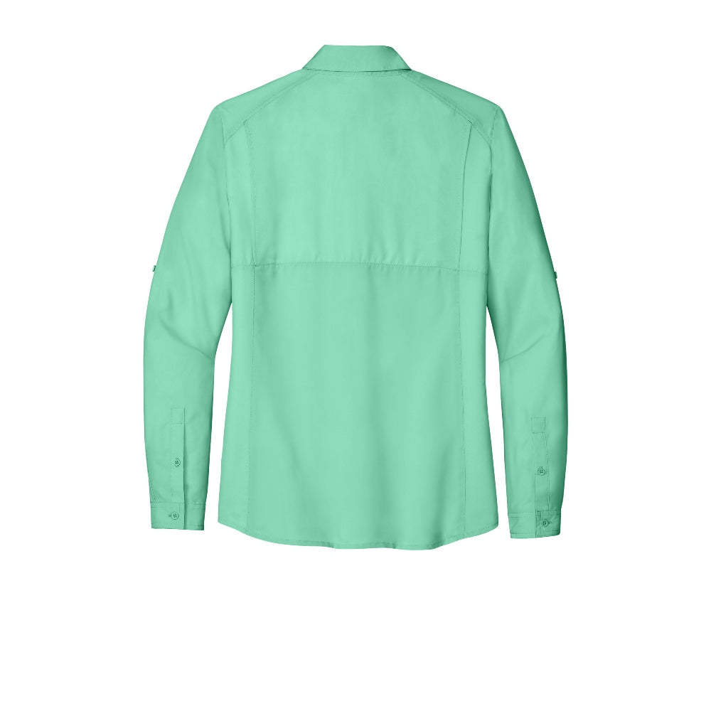 Port Authority® Women's Long Sleeve UV Daybreak Shirt - Bright Seafoam