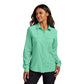 Port Authority® Women's Long Sleeve UV Daybreak Shirt - Bright Seafoam