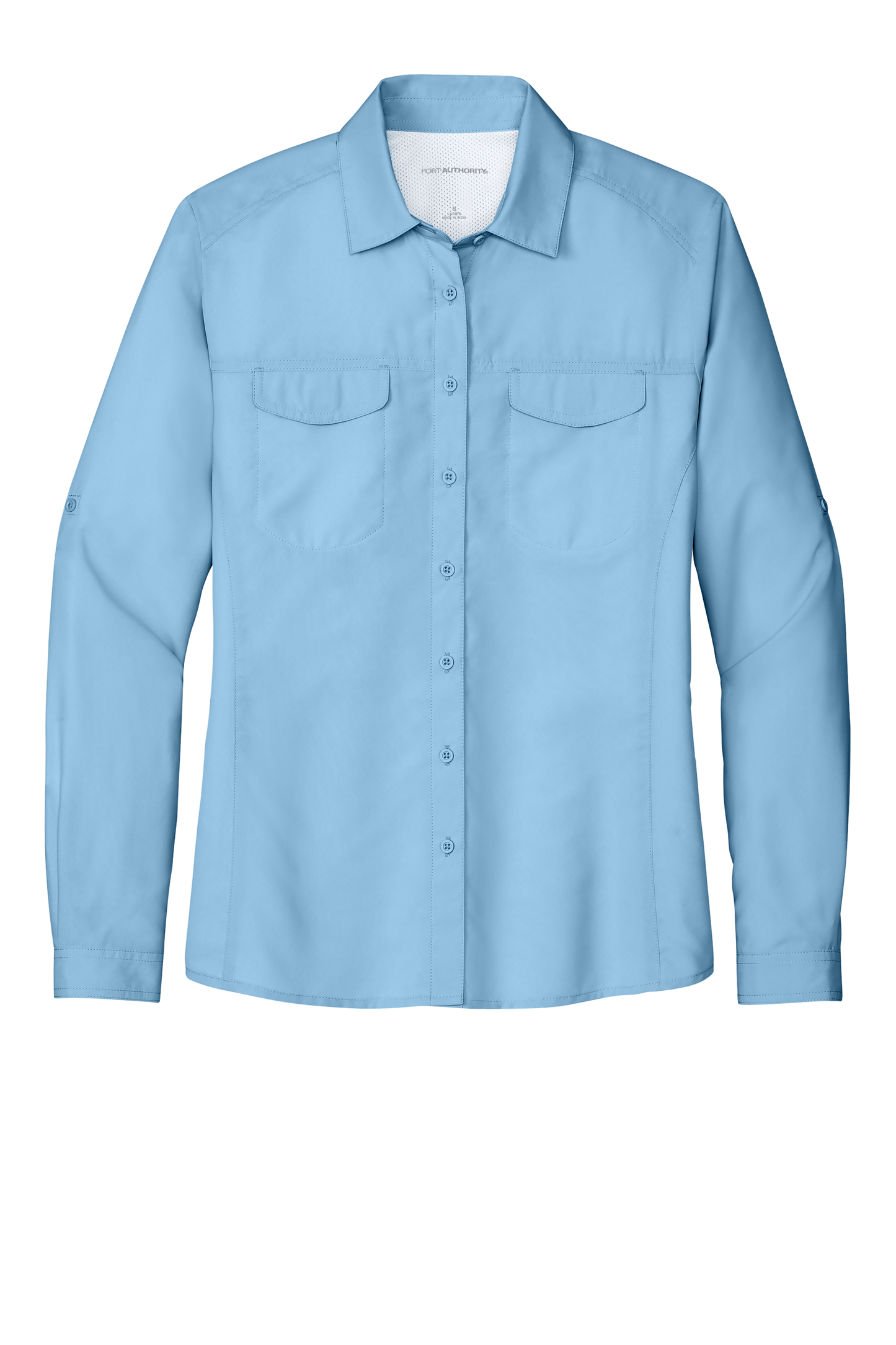 Port Authority® Women's Long Sleeve UV Daybreak Shirt - Light Blue