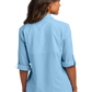 Port Authority® Women's Long Sleeve UV Daybreak Shirt - Light Blue