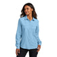 Port Authority® Women's Long Sleeve UV Daybreak Shirt - Light Blue
