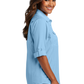 Port Authority® Women's Long Sleeve UV Daybreak Shirt - Light Blue