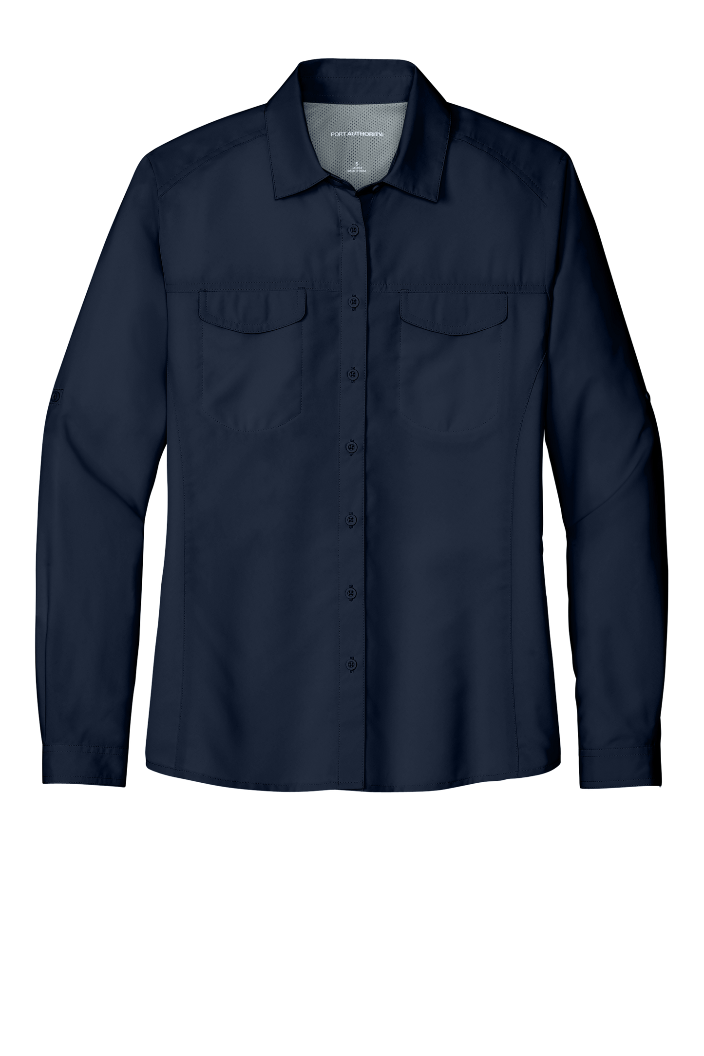 Port Authority® Women's Long Sleeve UV Daybreak Shirt - True Navy