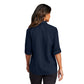 Port Authority® Women's Long Sleeve UV Daybreak Shirt - True Navy