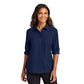 Port Authority® Women's Long Sleeve UV Daybreak Shirt - True Navy