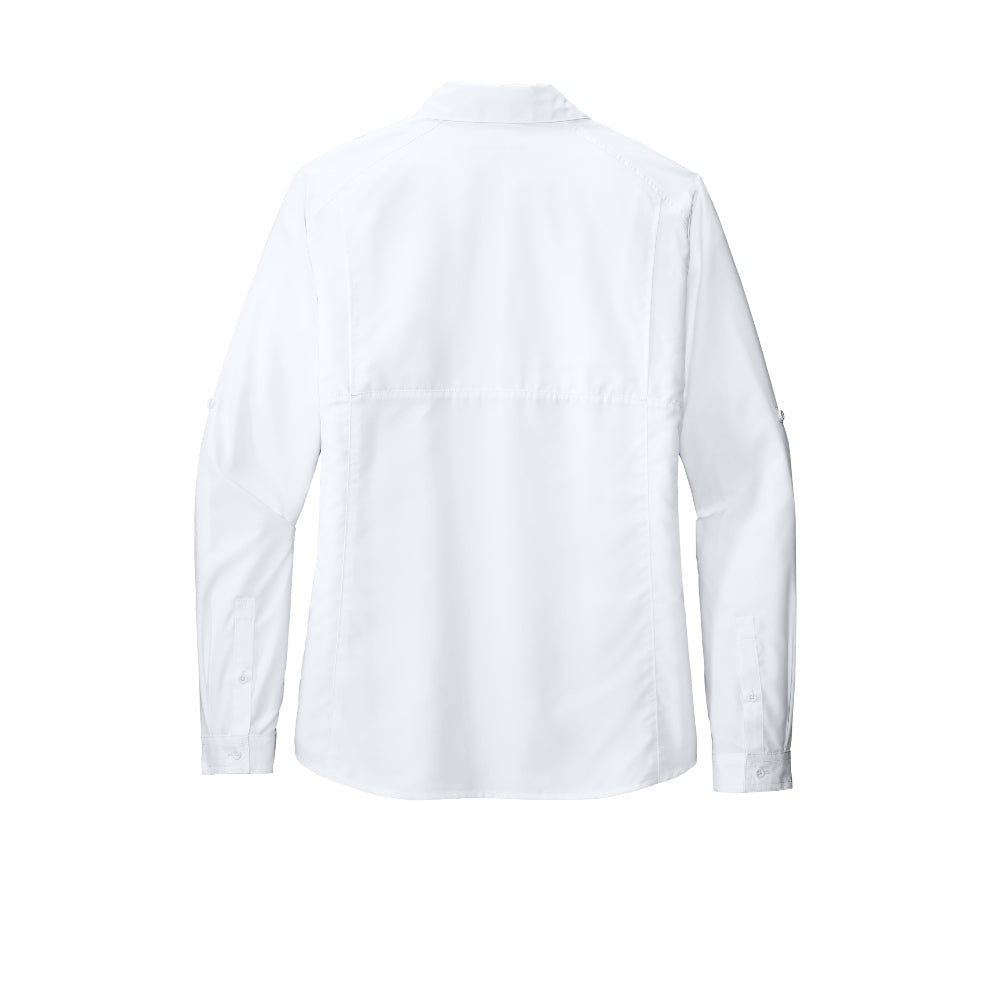 Port Authority® Women's Long Sleeve UV Daybreak Shirt - White