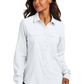 Port Authority® Women's Long Sleeve UV Daybreak Shirt - White