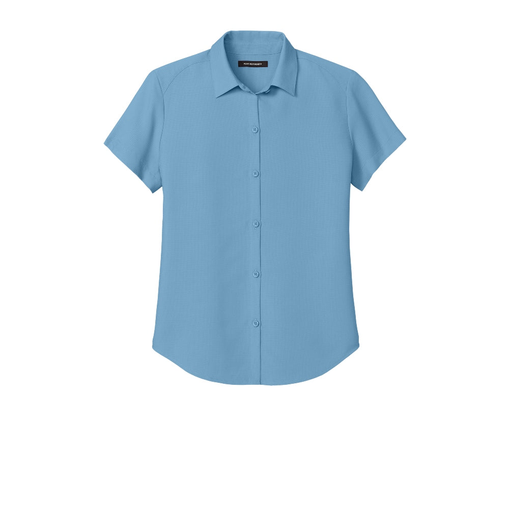Port Authority® Women’s Short Sleeve UV Dockside Shirt - Caroline Blue