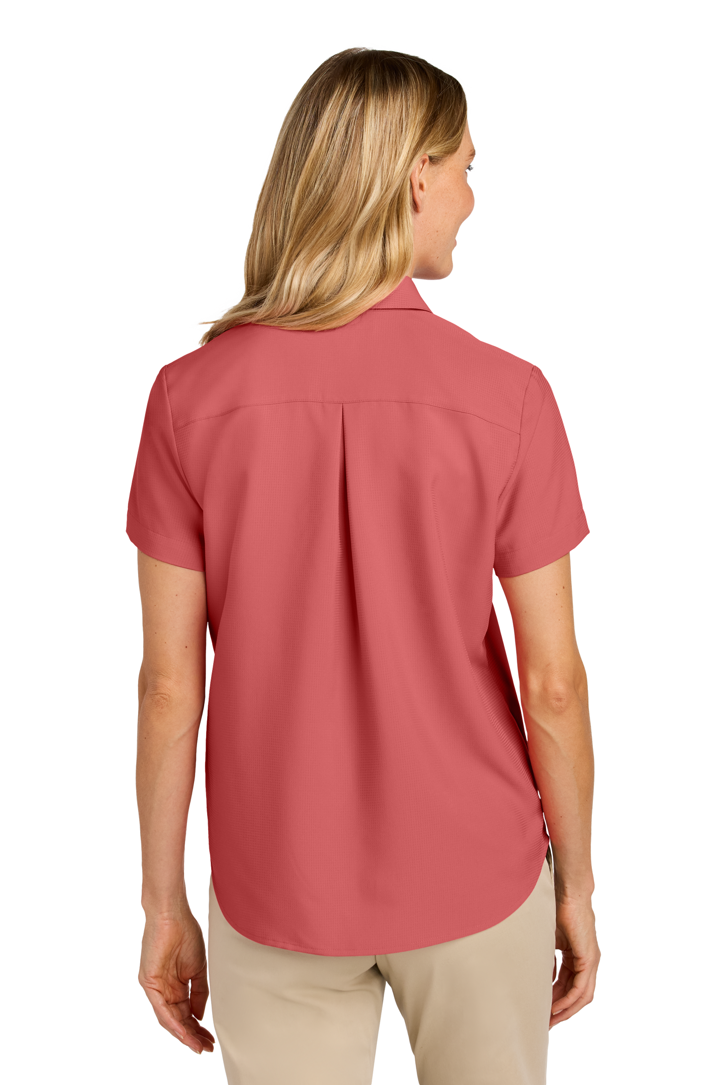 Port Authority® Women’s Short Sleeve UV Dockside Shirt - Coral Reef