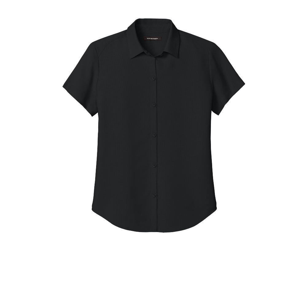 Port Authority® Women’s Short Sleeve UV Dockside Shirt - Deep Black