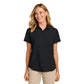 Port Authority® Women’s Short Sleeve UV Dockside Shirt - Deep Black