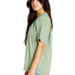 Streetwear Heavyweight Women Short Sleeve - Oil Green