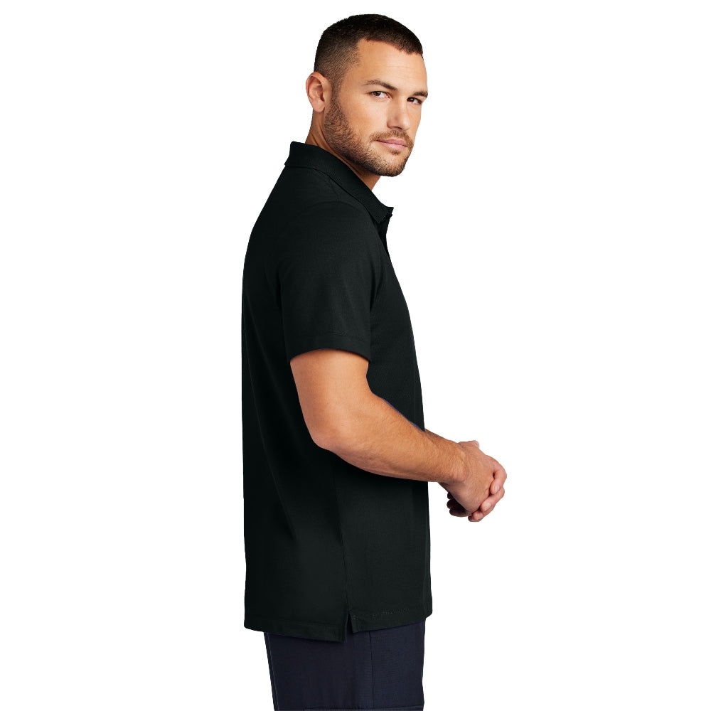 Mercer+Mettle® Stretch Pique Polo - Deep Black