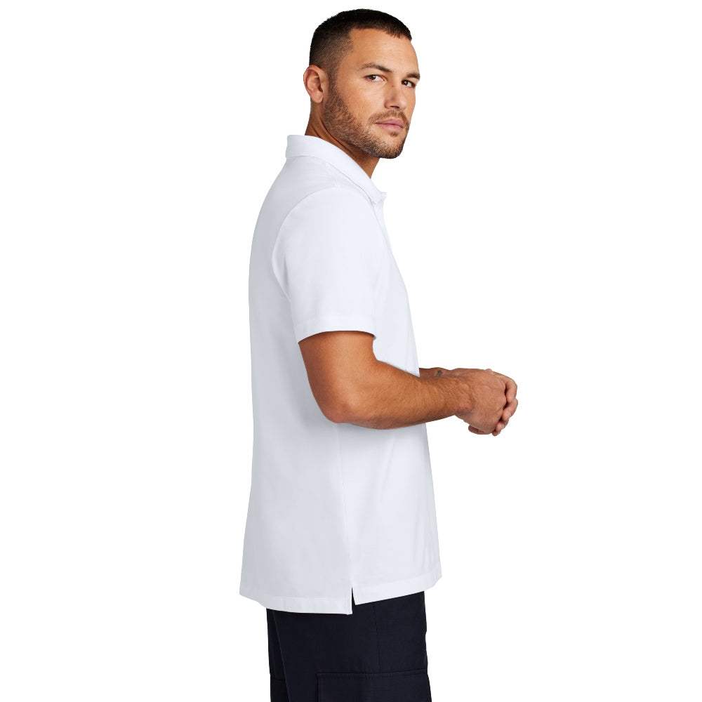 Mercer+Mettle® Stretch Pique Polo - White