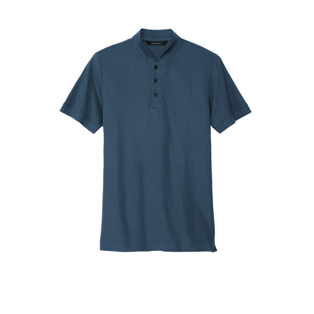 Mercer+Mettle® Stretch Pique Henley - Insignia Blue