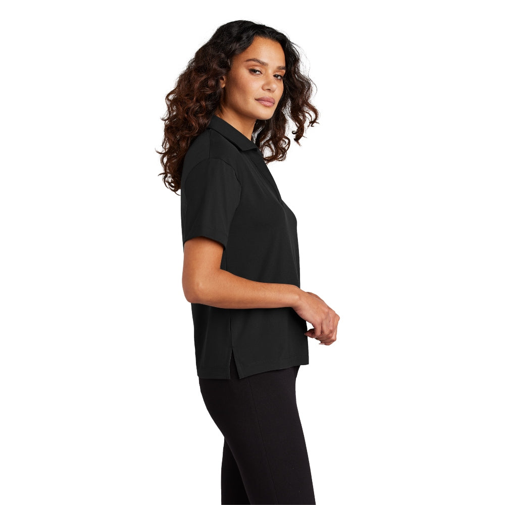 Mercer+Mettle® Women’s Stretch Jersey Polo - Deep Black