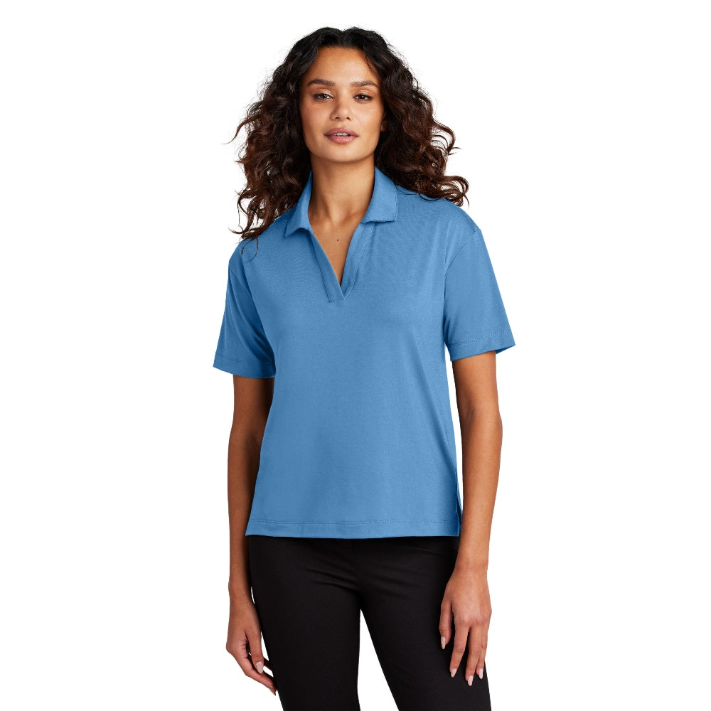 Mercer+Mettle® Women’s Stretch Jersey Polo - Parisian Blue