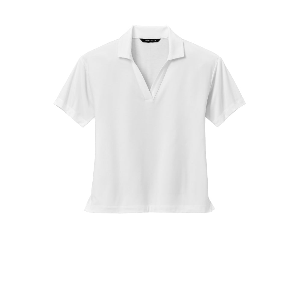 Mercer+Mettle® Women’s Stretch Jersey Polo - White