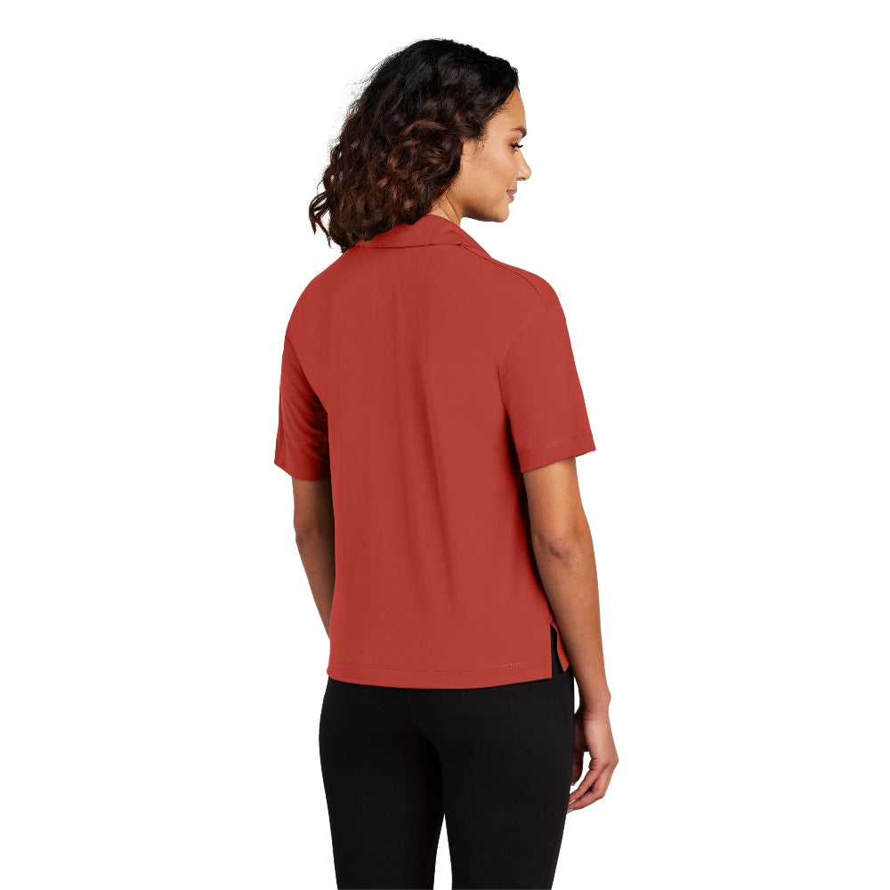 Mercer+Mettle® Women’s Stretch Jersey Polo - Terracotta