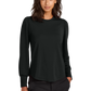 Mercer+Mettle® Women’s Stretch Jersey Long Sleeve Blouson Top - Deep Black