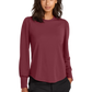 Mercer+Mettle® Women’s Stretch Jersey Long Sleeve Blouson Top - Rosewood