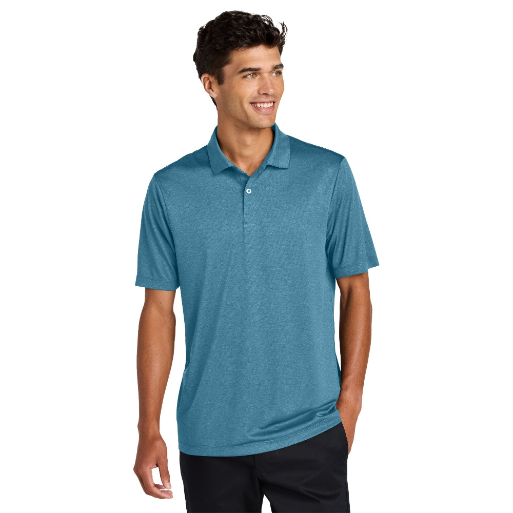 Mercer+Mettle® Recharge Jersey Polo - Harbor Blue Heather