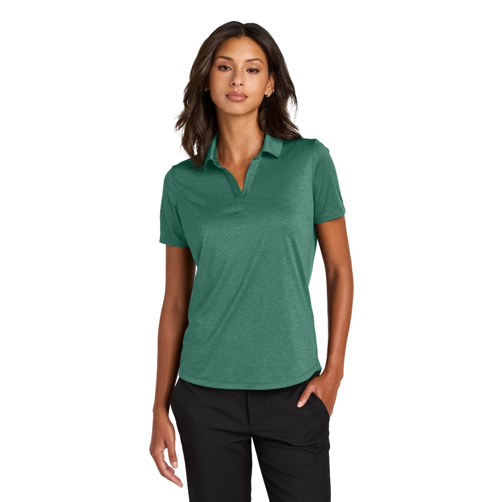 Mercer+Mettle® Women’s Recharge Jersey Polo - Sage Heather