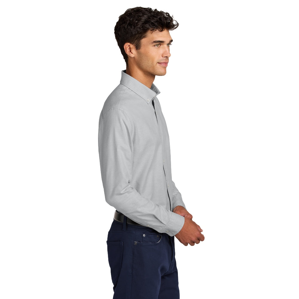 Mercer+Mettle® Long Sleeve Modern Oxford Shirt - Gusty Grey