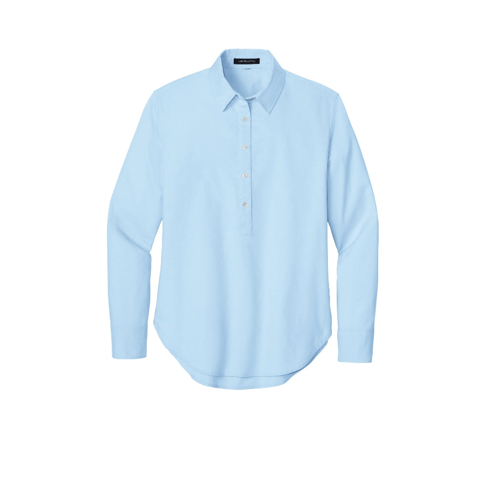 Mercer+Mettle® Women’s Long Sleeve Modern Oxford Shirt - Light Blue