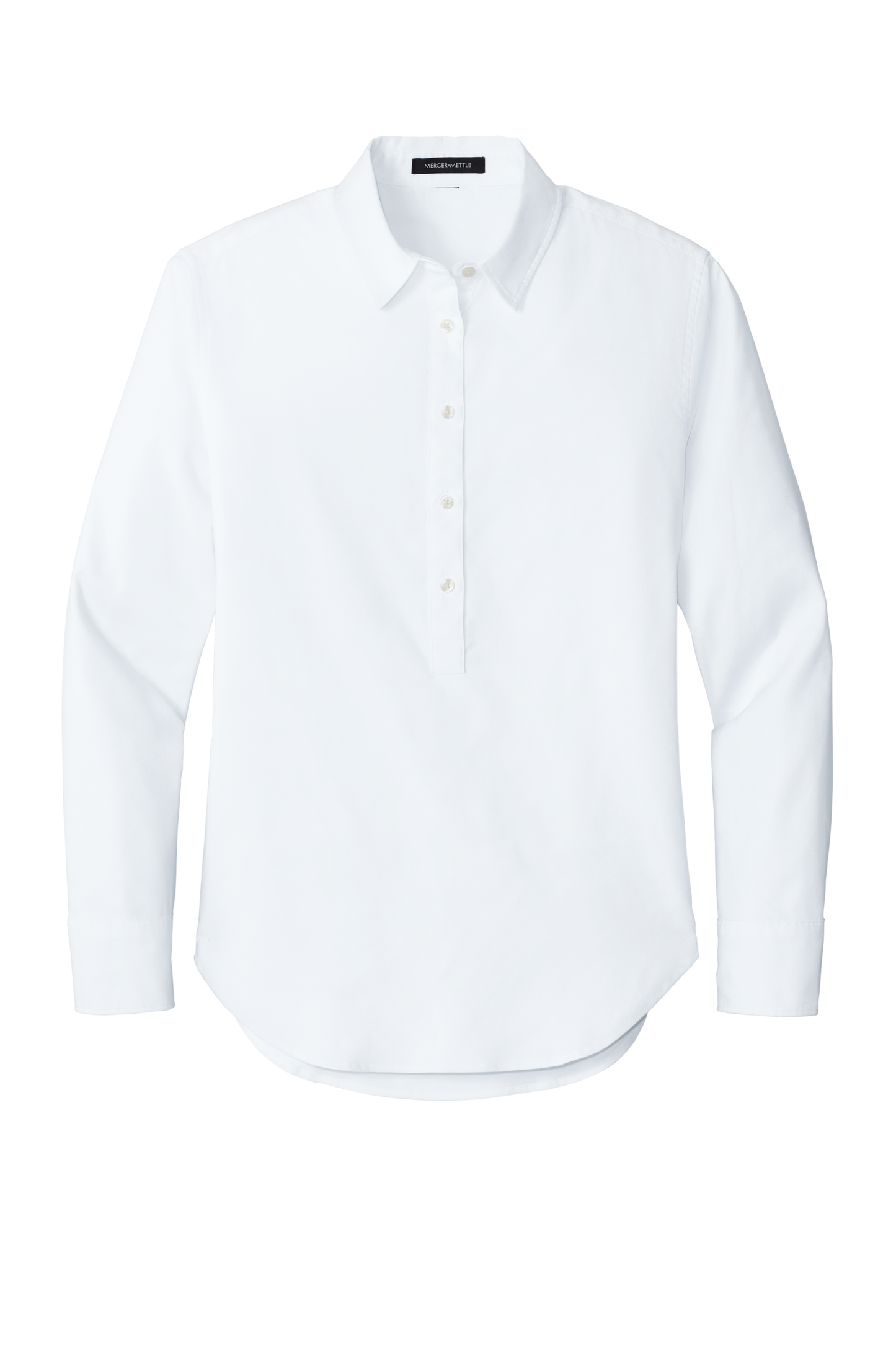 Mercer+Mettle® Women’s Long Sleeve Modern Oxford Shirt - White
