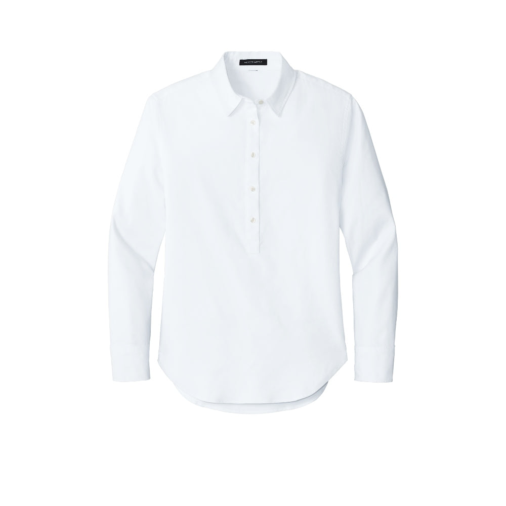 Mercer+Mettle® Women’s Long Sleeve Modern Oxford Shirt - White