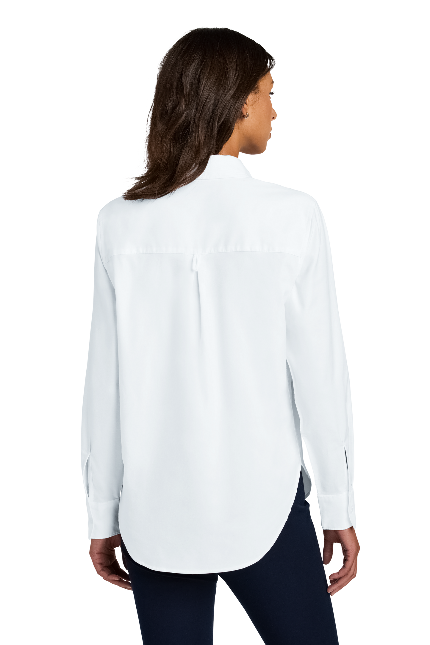 Mercer+Mettle® Women’s Long Sleeve Modern Oxford Shirt - White
