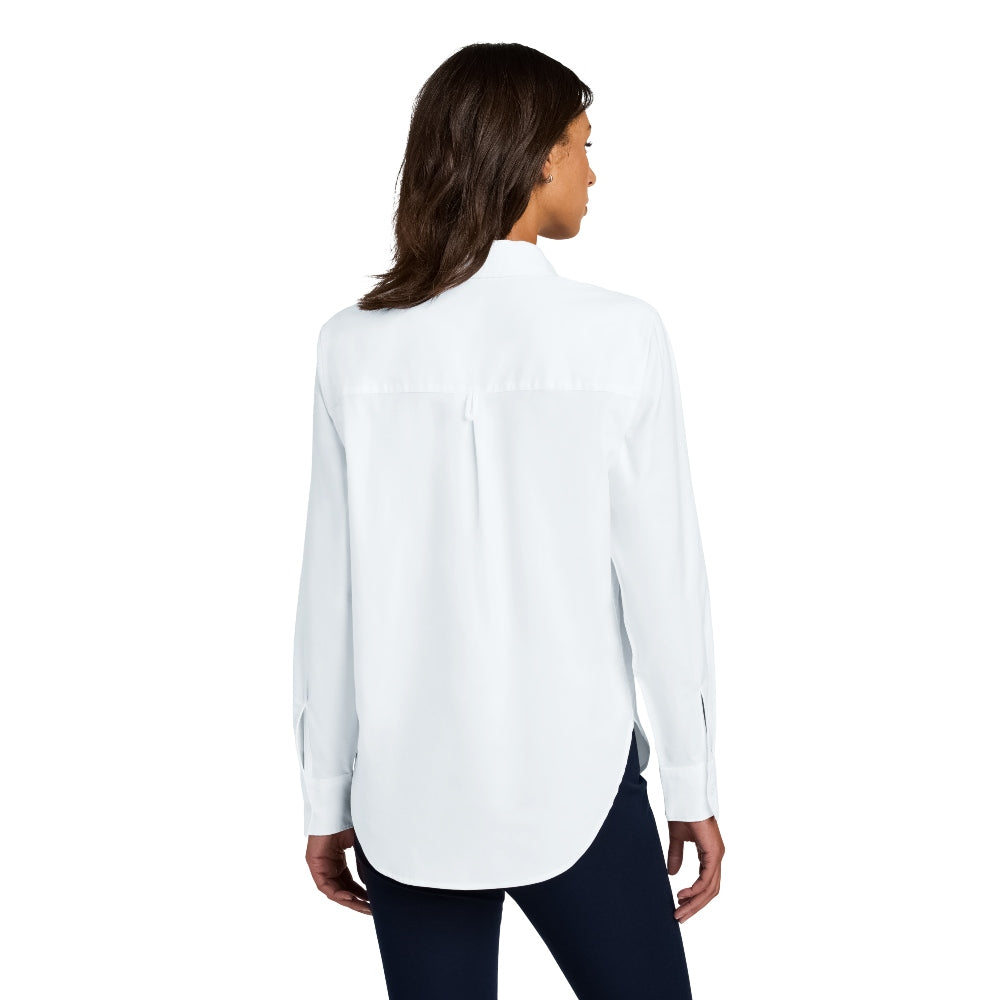 Mercer+Mettle® Women’s Long Sleeve Modern Oxford Shirt - White