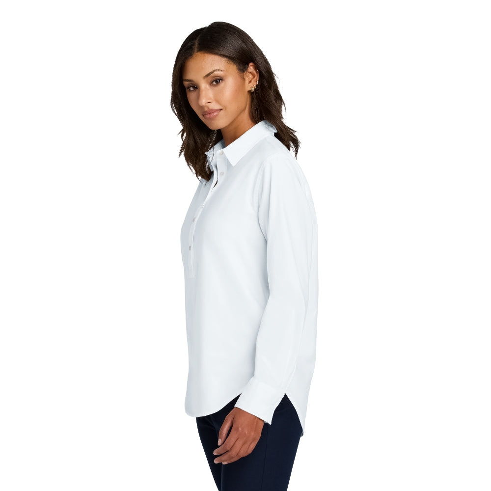 Mercer+Mettle® Women’s Long Sleeve Modern Oxford Shirt - White