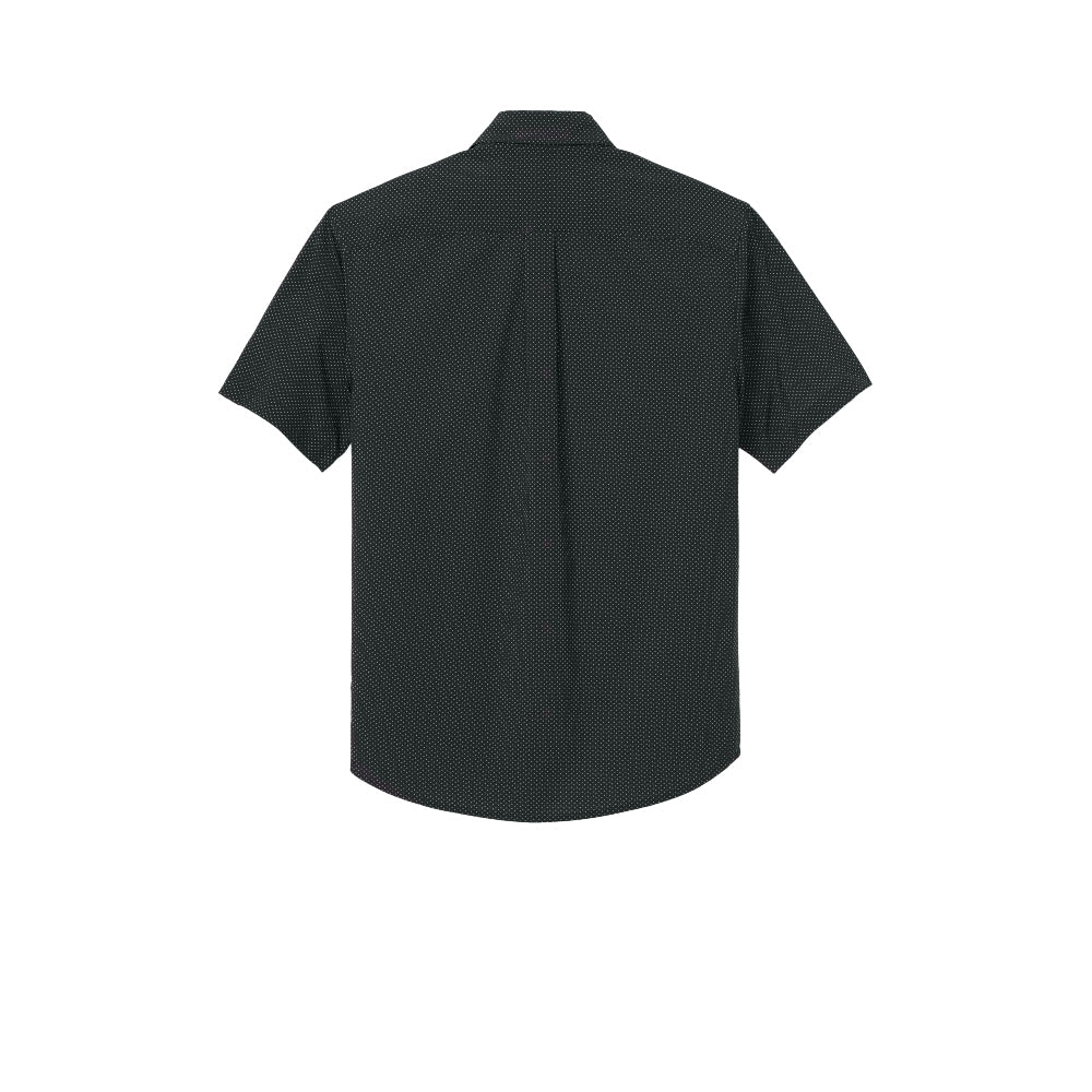 Mercer+Mettle® Short Sleeve UV Capital Tech Shirt - Deep Black Triangle Print