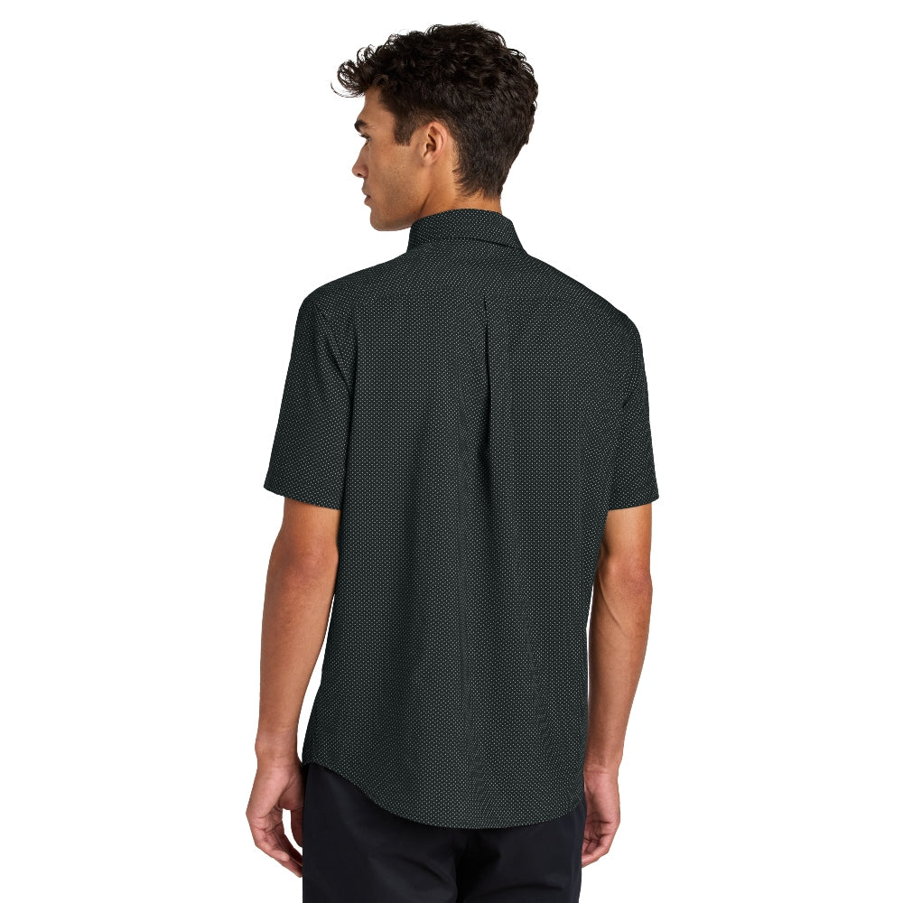 Mercer+Mettle® Short Sleeve UV Capital Tech Shirt - Deep Black Triangle Print