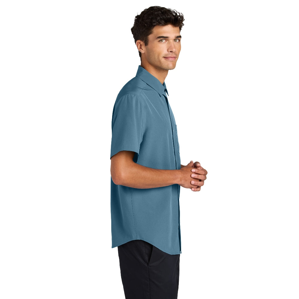 Mercer+Mettle® Short Sleeve UV Capital Tech Shirt - Harbor Blue