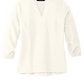 Mercer+Mettle® Women's Stretch Crepe 3/4-Sleeve Blouse - Ivory Chiffon