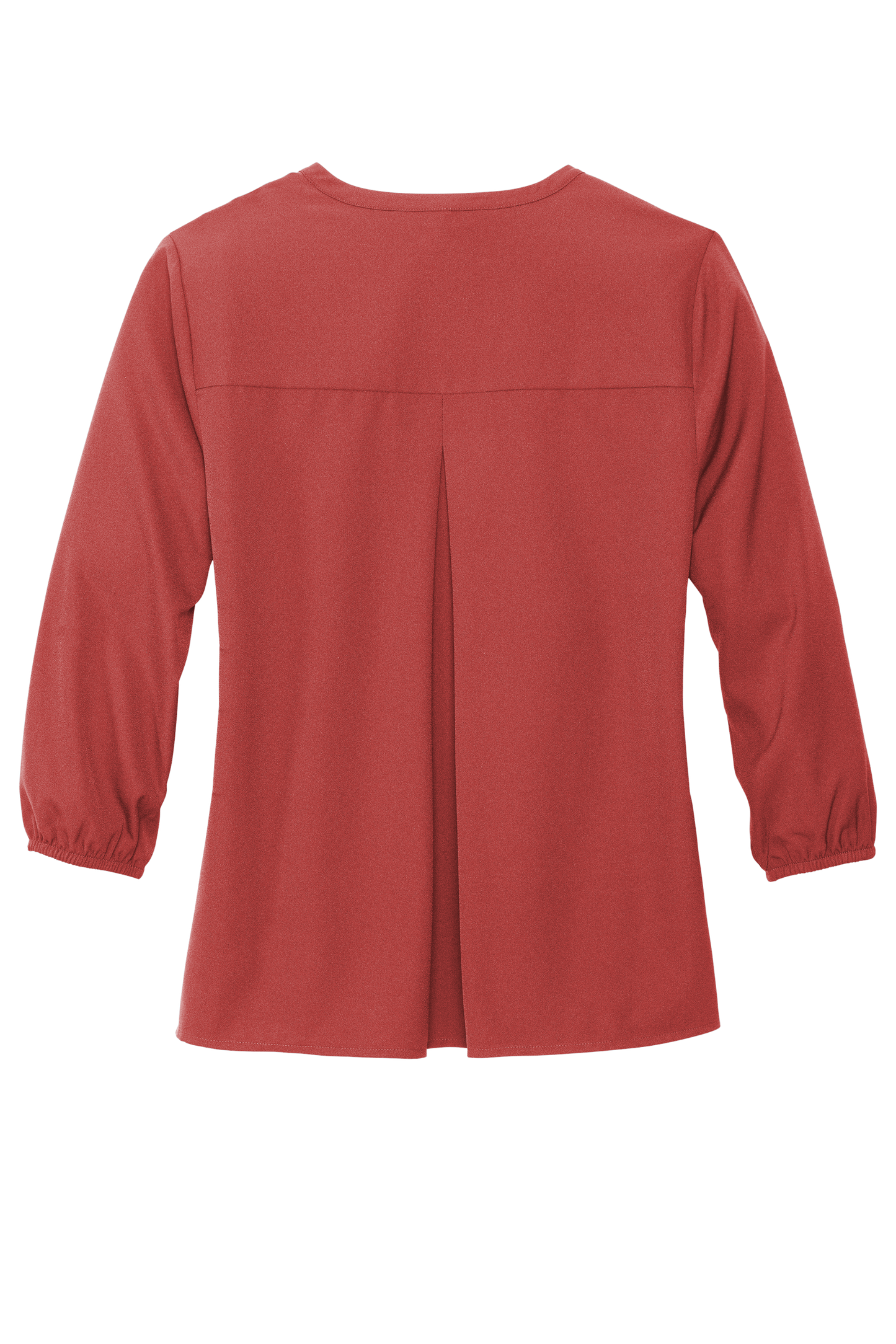 Mercer+Mettle® Women's Stretch Crepe 3/4-Sleeve Blouse - Terracotta