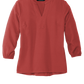 Mercer+Mettle® Women's Stretch Crepe 3/4-Sleeve Blouse - Terracotta
