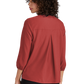 Mercer+Mettle® Women's Stretch Crepe 3/4-Sleeve Blouse - Terracotta