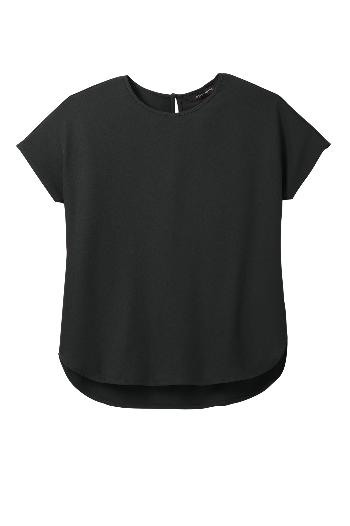 Mercer+Mettle® Women's Stretch Crepe Crew - Deep Black