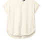 Mercer+Mettle® Women's Stretch Crepe Crew - Ivory Chiffon