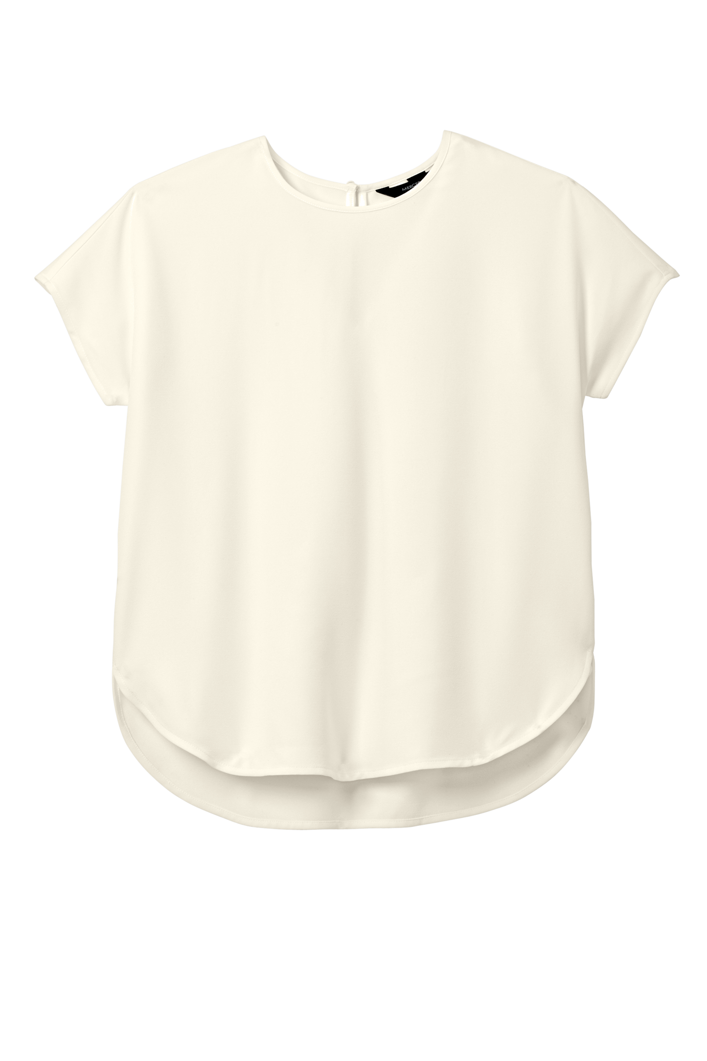 Mercer+Mettle® Women's Stretch Crepe Crew - Ivory Chiffon
