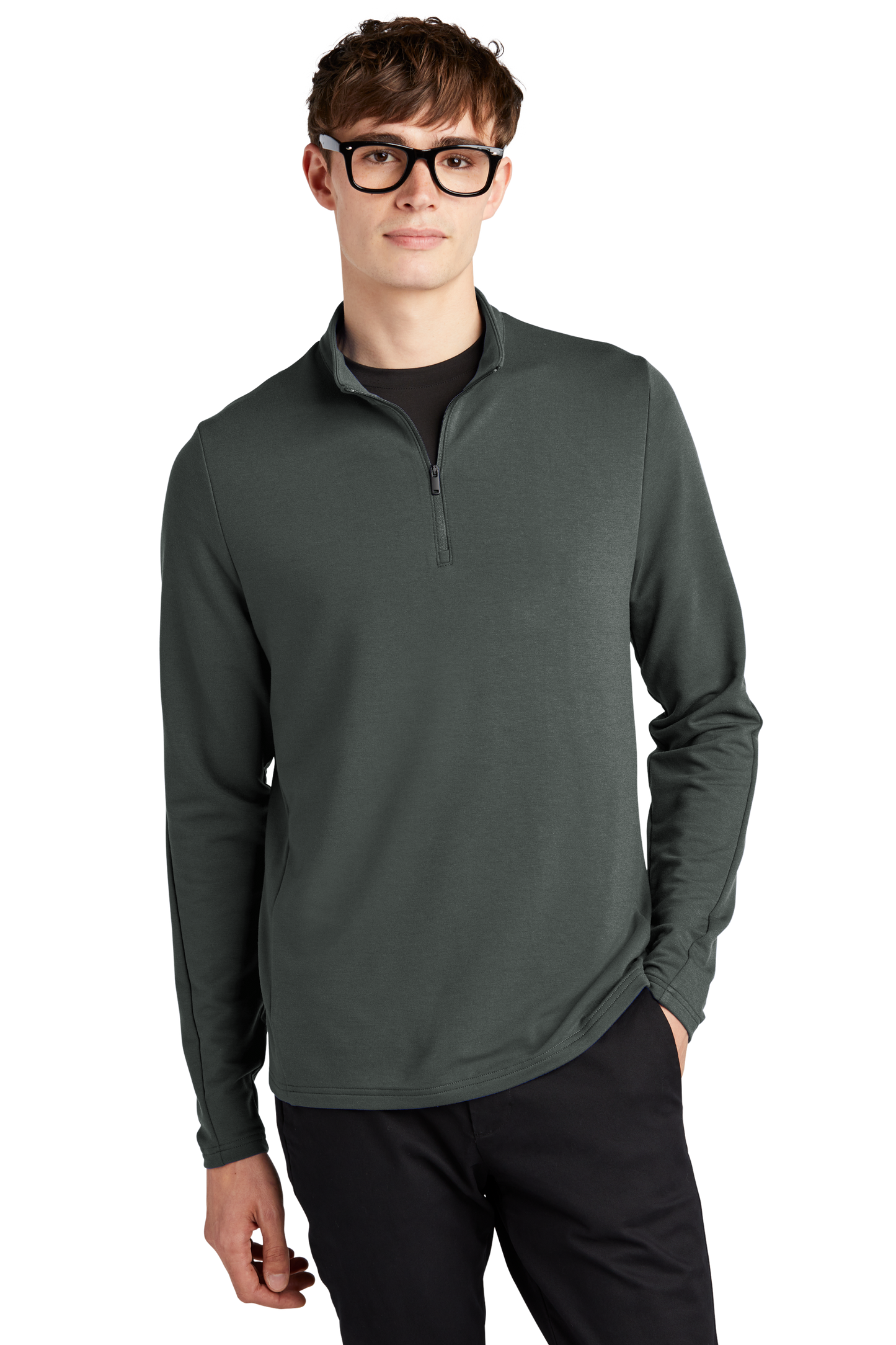 Mercer+Mettle® Stretch 1/4-Zip Pullover - Anchor Grey