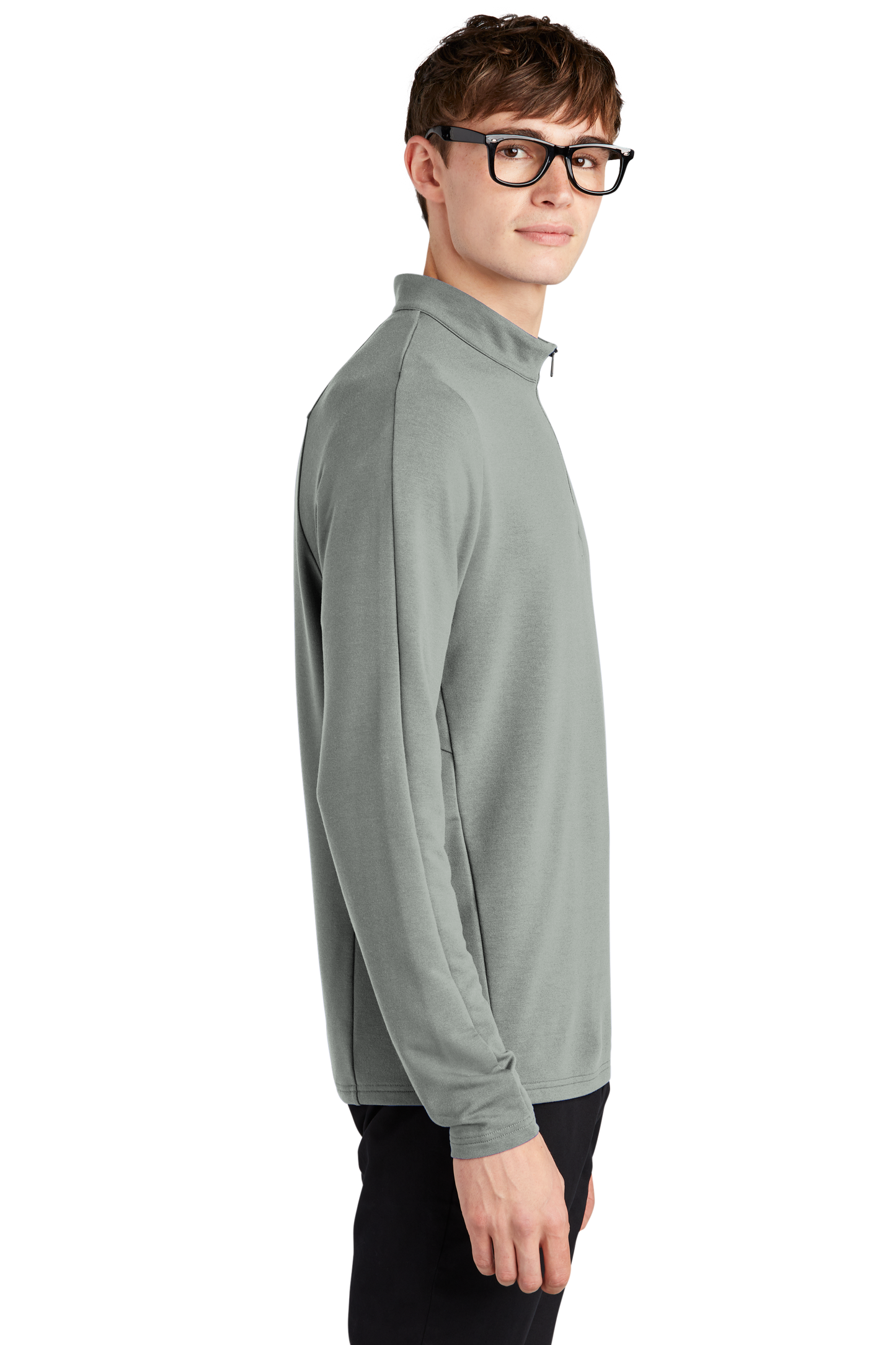 Mercer+Mettle® Stretch 1/4-Zip Pullover - Gusty Grey