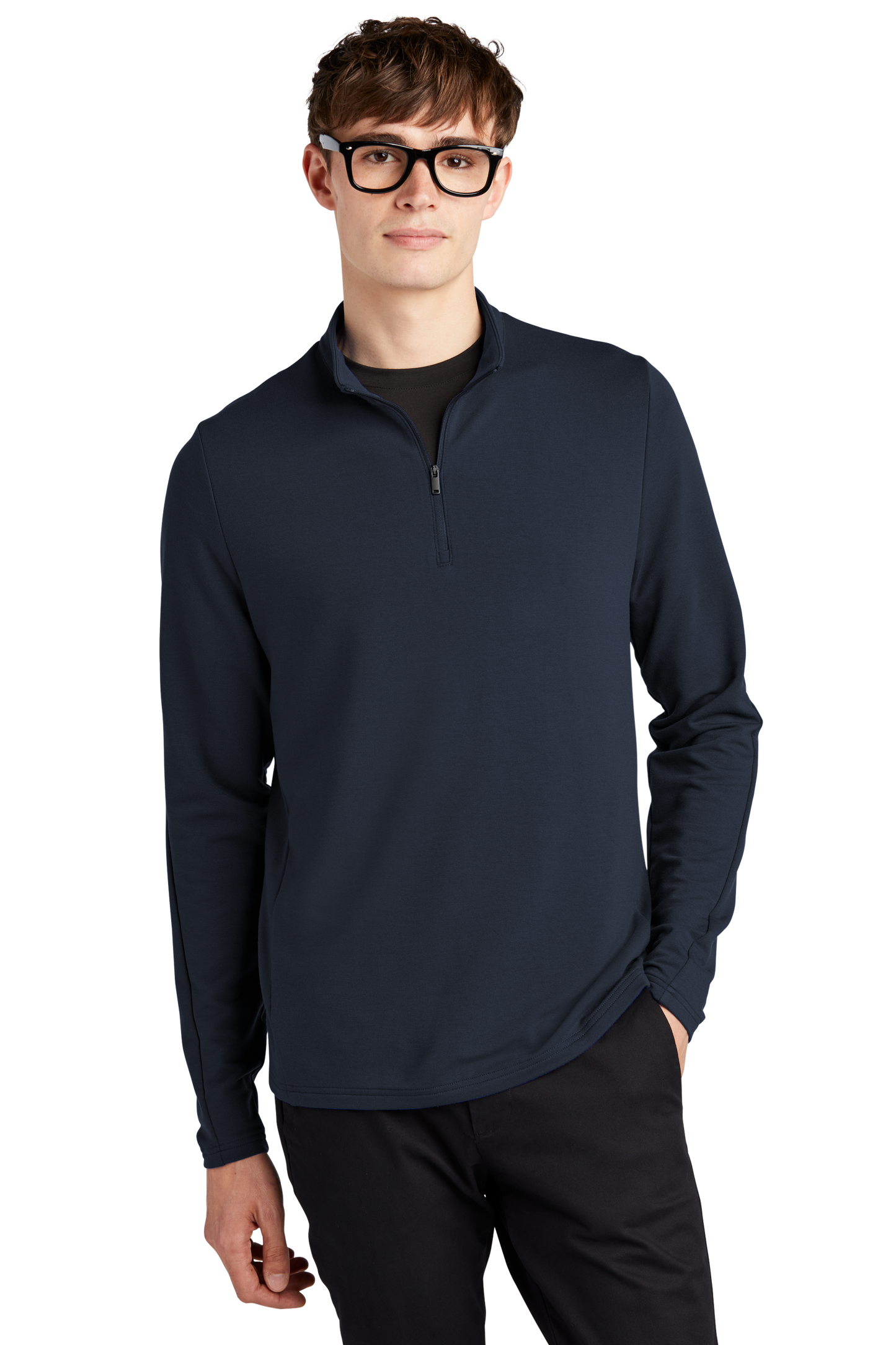 Mercer+Mettle® Stretch 1/4-Zip Pullover - Night Navy