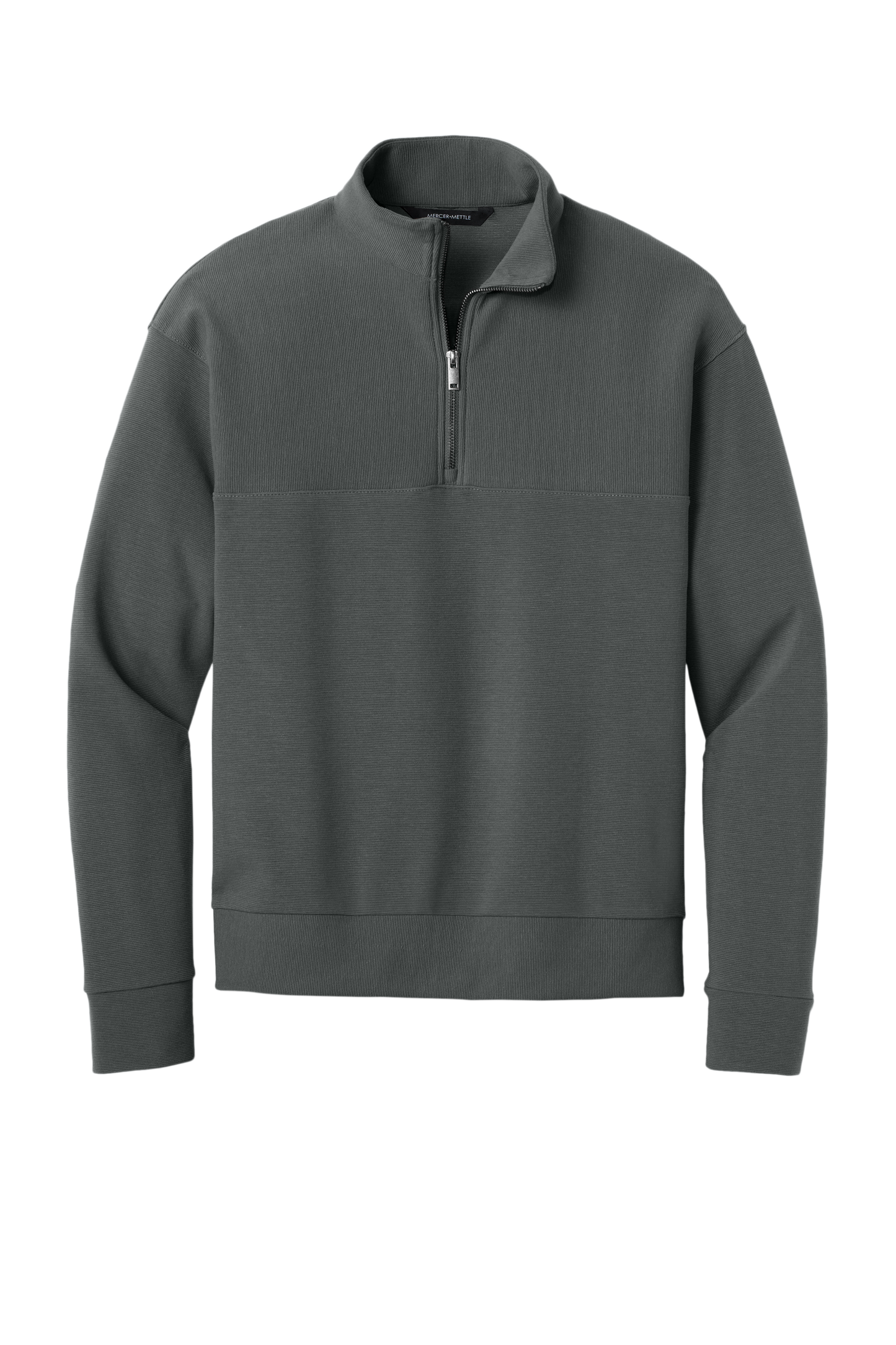 Mercer+Mettle® Linear Texture 1/4-Zip - Storm Grey