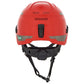 MSA 10204346 V-Gard H1 Trivent Safety Helmet - Fas-Trac Suspension - Red